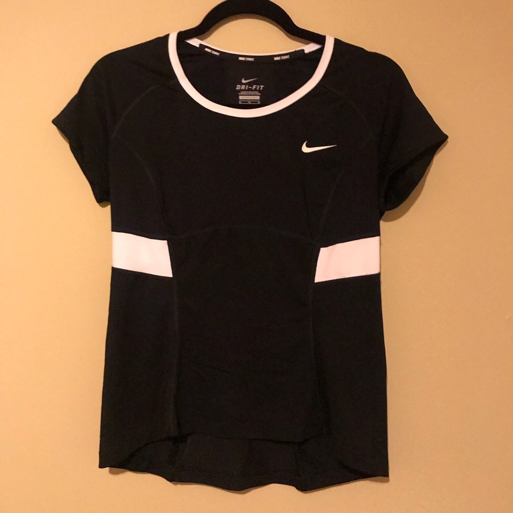 NIKE Tennis dry fit black tee M